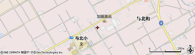 香川県善通寺市与北町1192周辺の地図