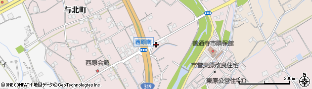 香川県善通寺市与北町2844周辺の地図