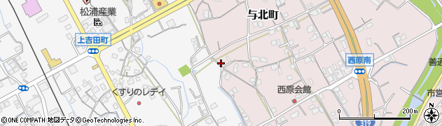 香川県善通寺市与北町3154周辺の地図