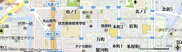 和歌山県和歌山市東鍜冶屋町7周辺の地図