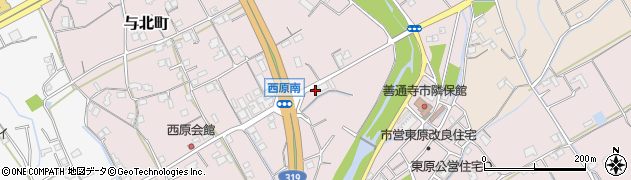 香川県善通寺市与北町2847周辺の地図