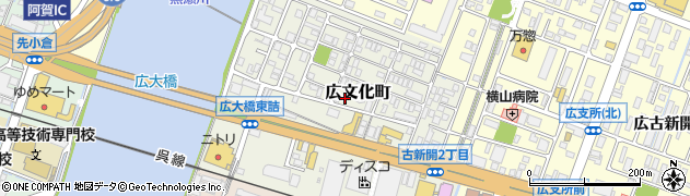 広島県呉市広文化町周辺の地図