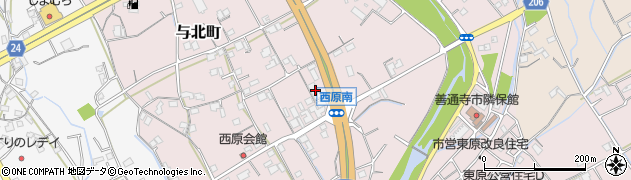香川県善通寺市与北町3079周辺の地図