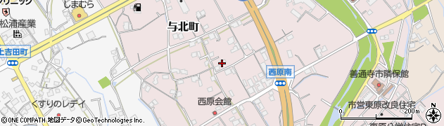 香川県善通寺市与北町3191周辺の地図