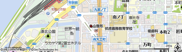 トヨタレンタリース和歌山南海和歌山市駅前店周辺の地図