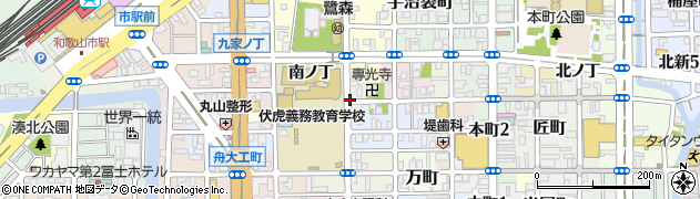 和歌山県和歌山市専光寺門前丁周辺の地図