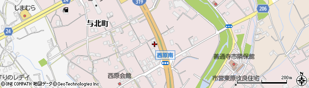 香川県善通寺市与北町3077周辺の地図
