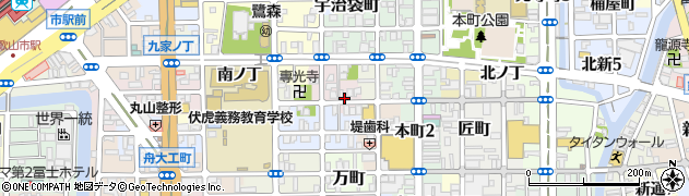 和歌山県和歌山市西大工町周辺の地図