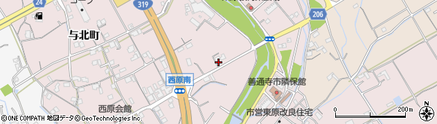 香川県善通寺市与北町3048周辺の地図