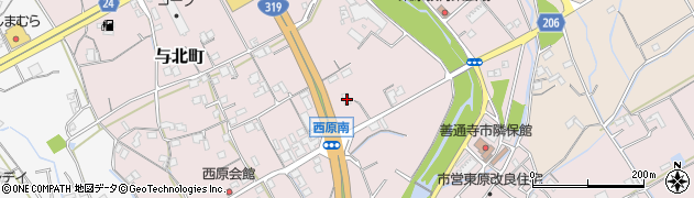 香川県善通寺市与北町3063周辺の地図