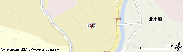 奈良県天川村（吉野郡）沢原周辺の地図