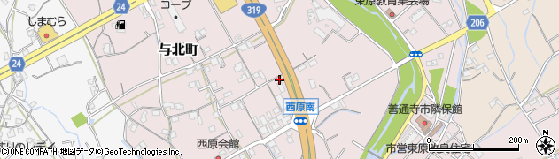香川県善通寺市与北町3076周辺の地図