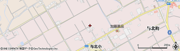 香川県善通寺市与北町2187周辺の地図