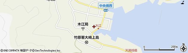 大崎上島町木江支所周辺の地図