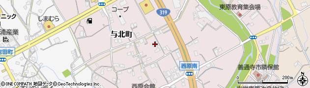 香川県善通寺市与北町3200周辺の地図