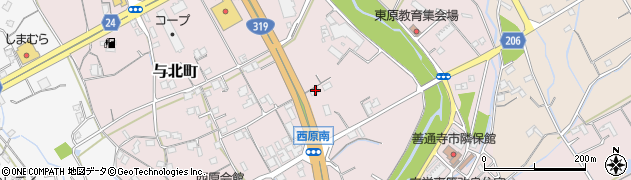 香川県善通寺市与北町3065周辺の地図