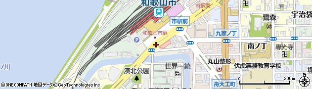 南海和歌山市駅前周辺の地図