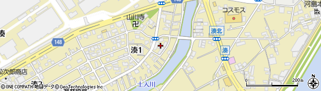 和歌山県和歌山市湊1丁目9周辺の地図