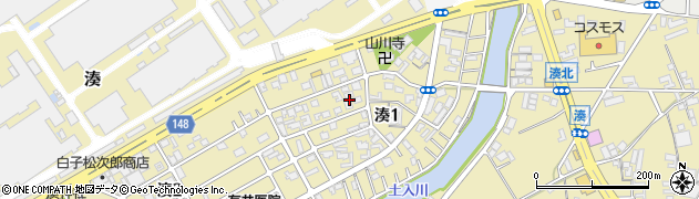 和歌山県和歌山市湊1丁目周辺の地図