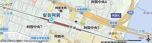 スカイレンタカー広島呉店周辺の地図