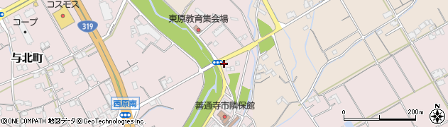 香川県善通寺市与北町2940周辺の地図