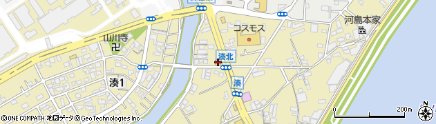 ガスト和歌山湊店周辺の地図