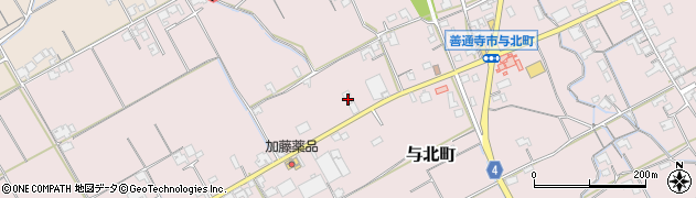 香川県善通寺市与北町921周辺の地図