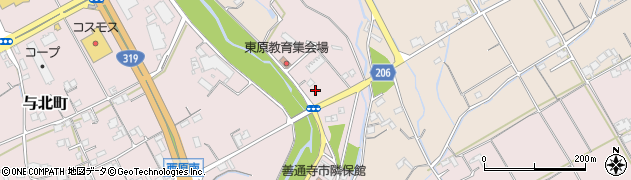 香川県善通寺市与北町2941周辺の地図