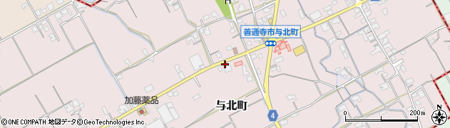 香川県善通寺市与北町1115周辺の地図