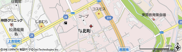香川県善通寺市与北町3215周辺の地図