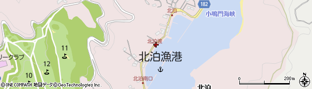徳島県鳴門市瀬戸町北泊（北泊）周辺の地図