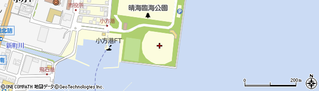 晴海臨海公園球技場周辺の地図