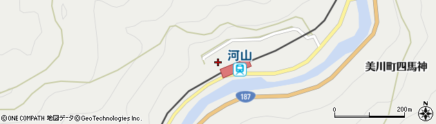 山口県岩国市美川町四馬神1377周辺の地図
