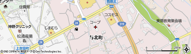 香川県善通寺市与北町3287周辺の地図
