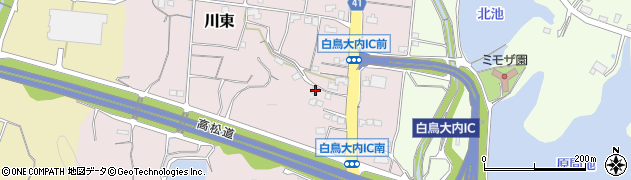 香川県東かがわ市川東1192周辺の地図