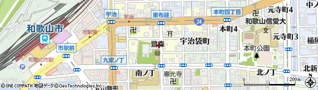 和歌山県和歌山市鷺ノ森片町周辺の地図