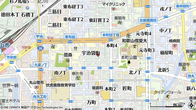 〒640-8064 和歌山県和歌山市東釘貫丁の地図