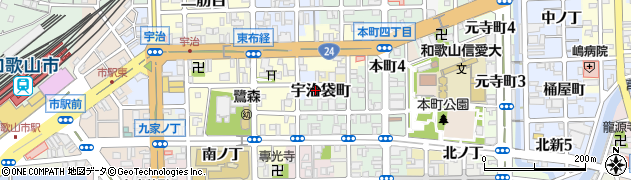 和歌山県和歌山市宇治袋町周辺の地図