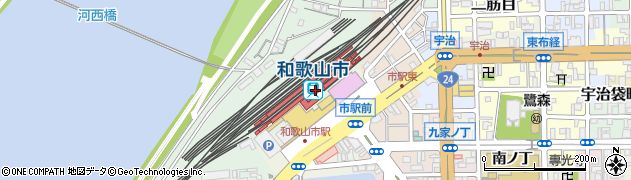 和歌山市駅周辺の地図