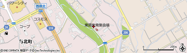 香川県善通寺市与北町2961周辺の地図
