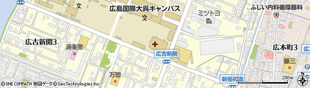広島国際大学呉キャンパス　学生研修棟管理人室周辺の地図