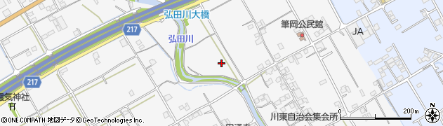 香川県善通寺市弘田町周辺の地図