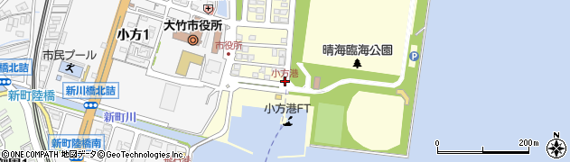 小方港周辺の地図