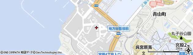 海上自衛隊呉地方総監部周辺の地図