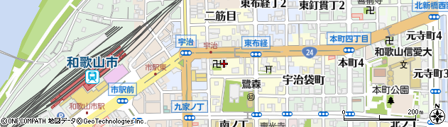 和歌山県和歌山市鷺ノ森新道周辺の地図