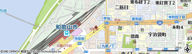 ガッツレンタカー和歌山市駅前店周辺の地図