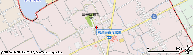 香川県善通寺市与北町968周辺の地図