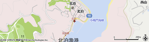 徳島県鳴門市瀬戸町北泊北泊206周辺の地図