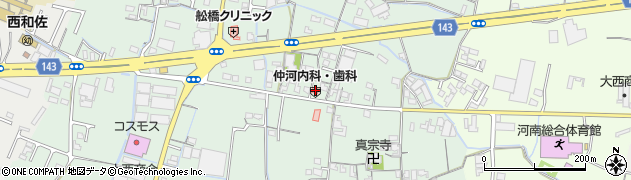 仲河医院周辺の地図