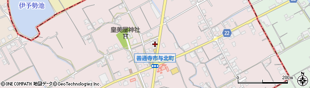 香川県善通寺市与北町979周辺の地図